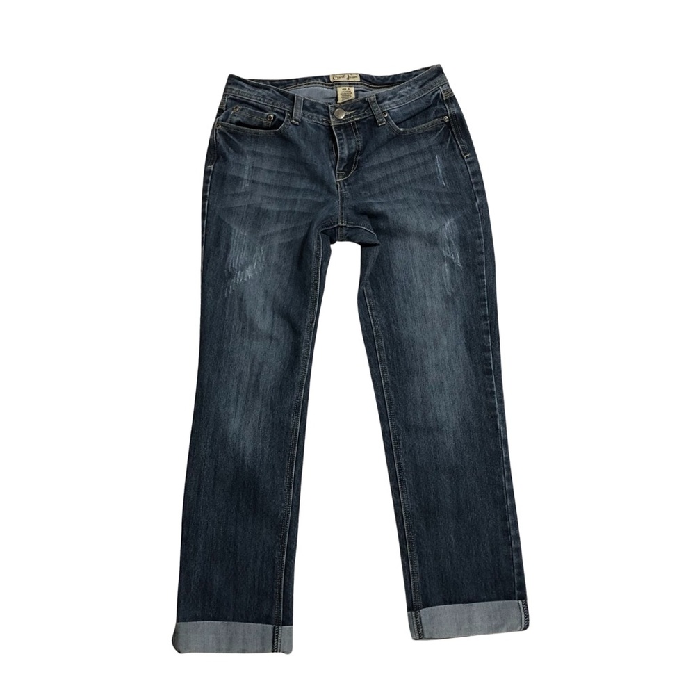 Earl Jean sz 6 Rolled hem Crop style inseam 26” Ladies Women’s jeans💙